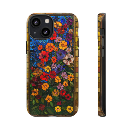 Gustav Klimt Style Flower Garden Painting Phone Case for iPhone 15, 14, Pro Max, 13, 12 & Samsung Galaxy S23, S22, S21, Google Pixel