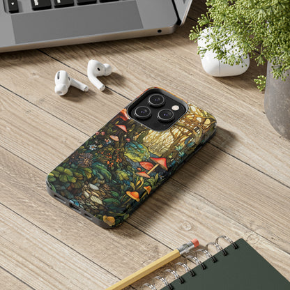 Magic Mushroom Boho Vibe iPhone Tough Case | Embrace the Enchantment of Nature with Durable Style