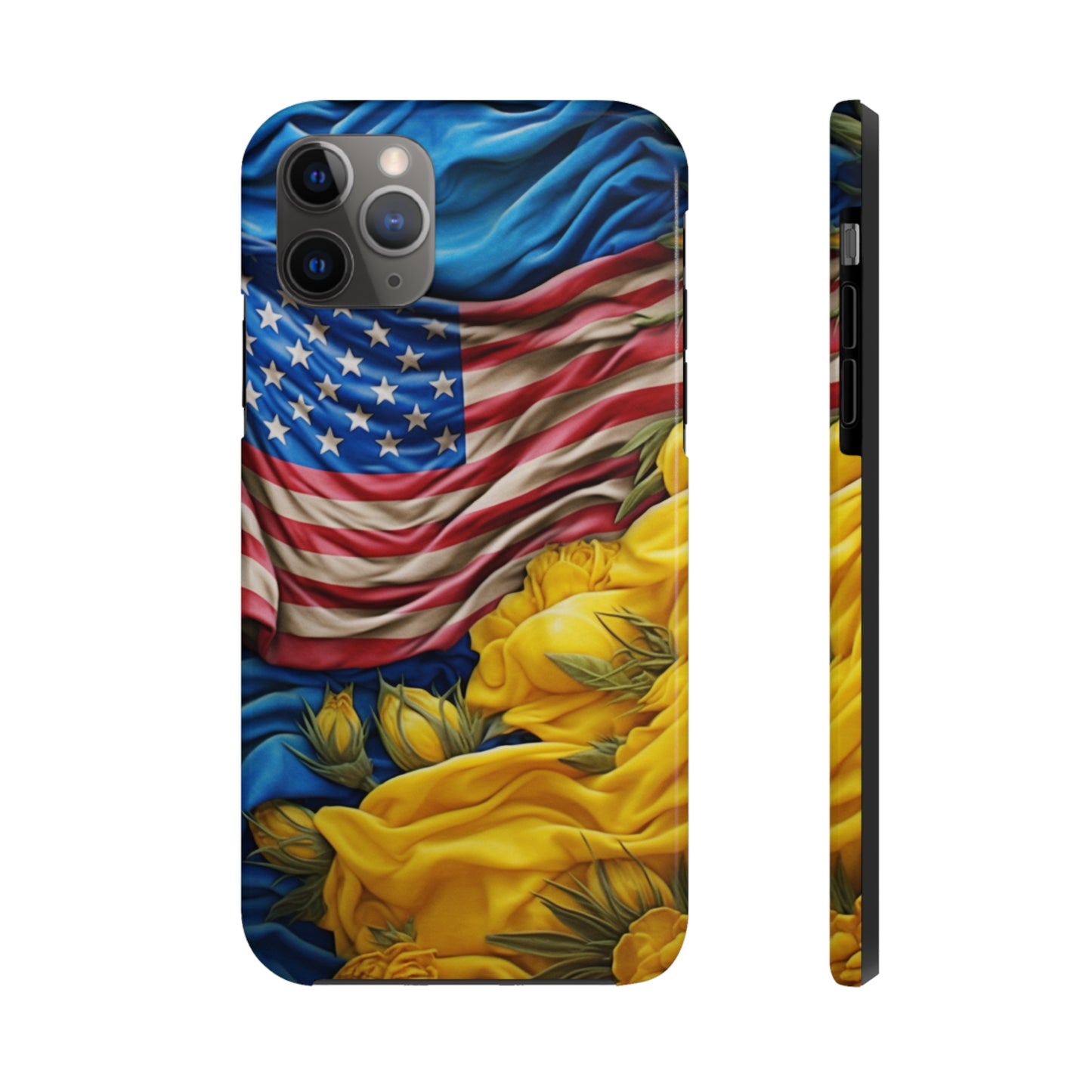 Support Ukraine Flag Phone Case | Show Your Ukrainian USA Patriotic Spirit with a Tough iPhone Case