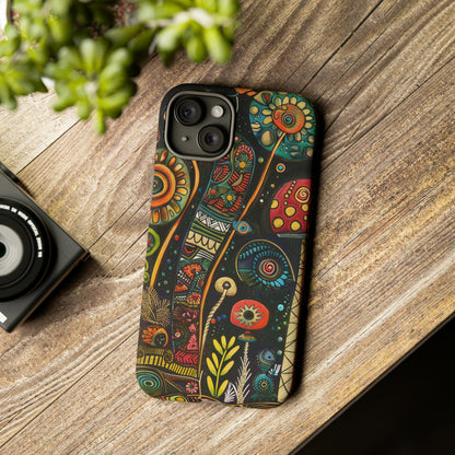 Retro 1960s Psychedelic Flowers Phone Case