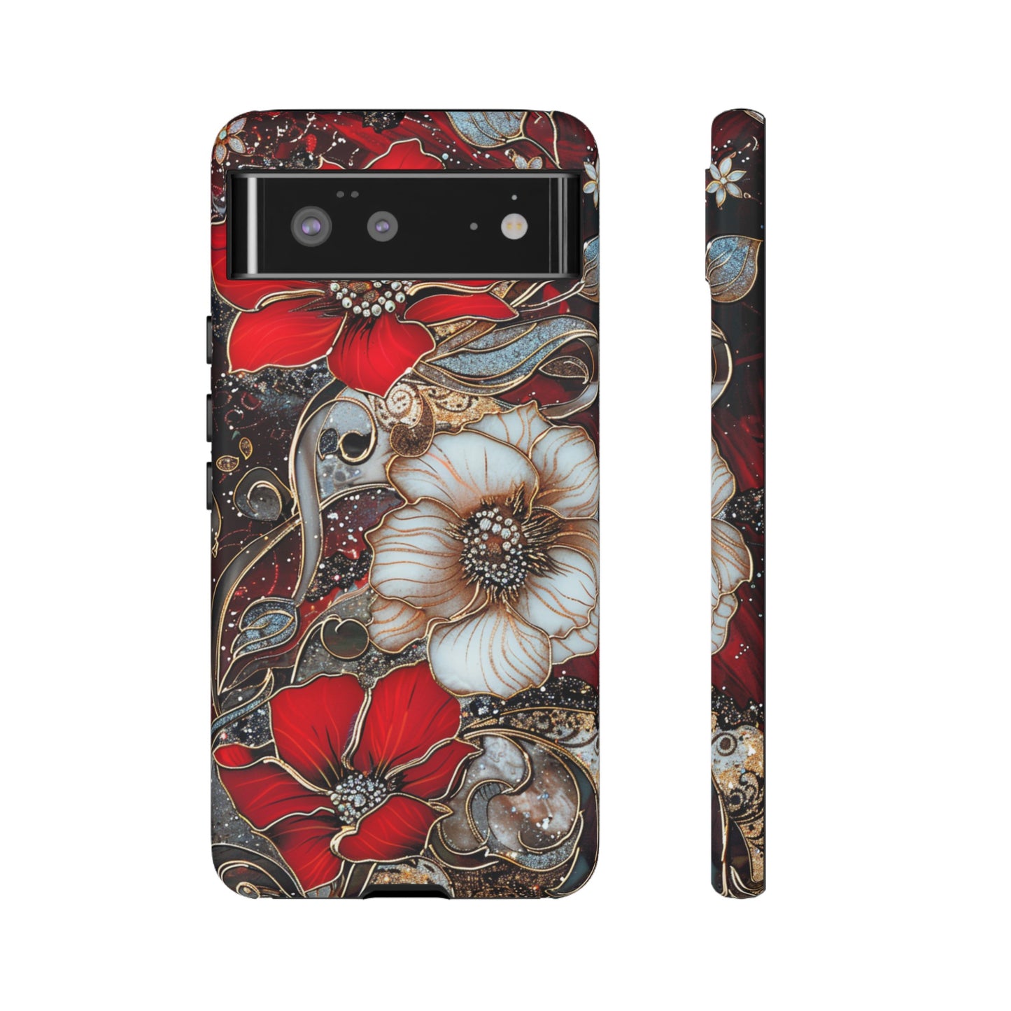 Stained Glass Floral Paisley Explosion Phone Case