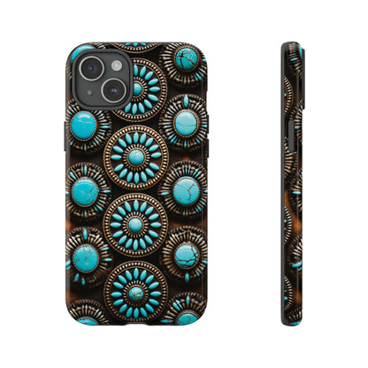 Vintage Navajo Native American Turquoise Concho Phone Case