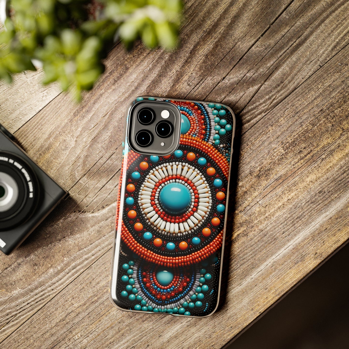 Native American Beadwork iPhone Case | Embrace Traditional Craftsmanship with Artistic Elegance