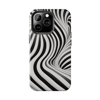 Twist Your Perception: Optical Illusion Tough Case for Apple iPhone Models – Where Art Meets Function