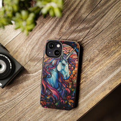 Unicorn Stained Glass iPhone Case | Mythical Beauty and Device Protection