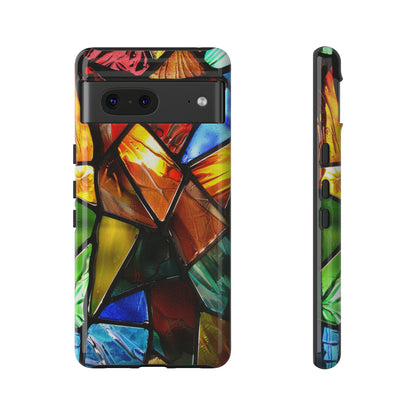 Color Explosion Abstract Stained Glass Phone Case