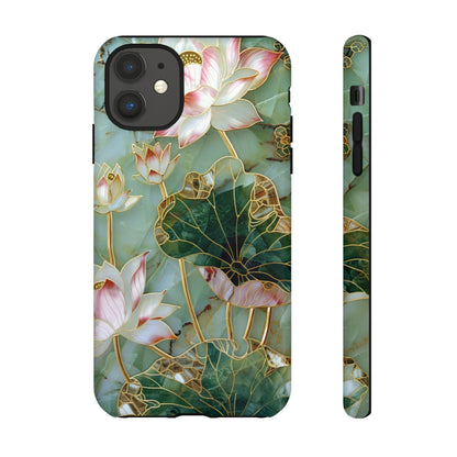 Elegant Floral Phone Case - Tough Cases with Lotus Design