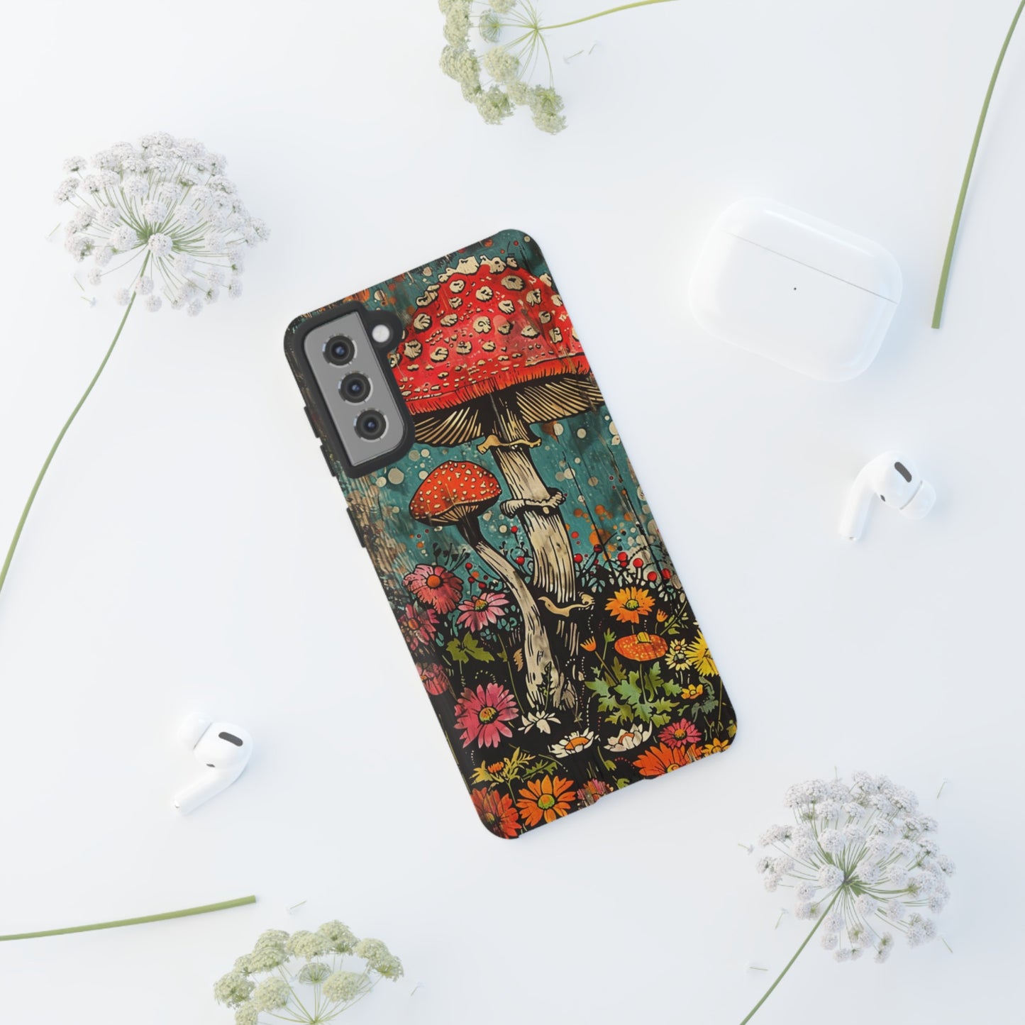 Trippy Magic Mushroom Retro Art Phone Case