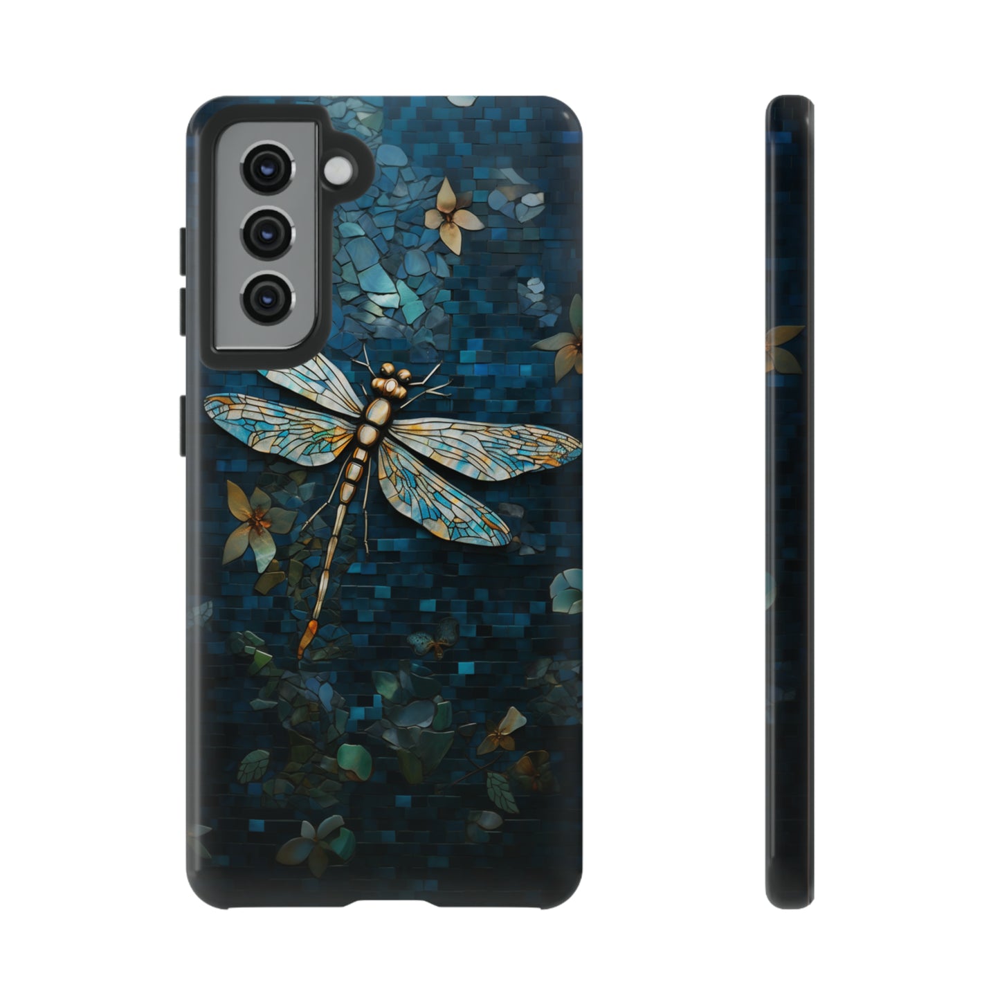 Vintage Mosaic Style Dragonfly