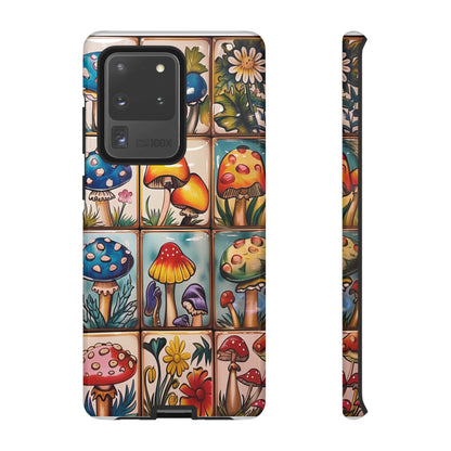 Trippy Magic Mushroom Tile  Abstract Art Phone Case