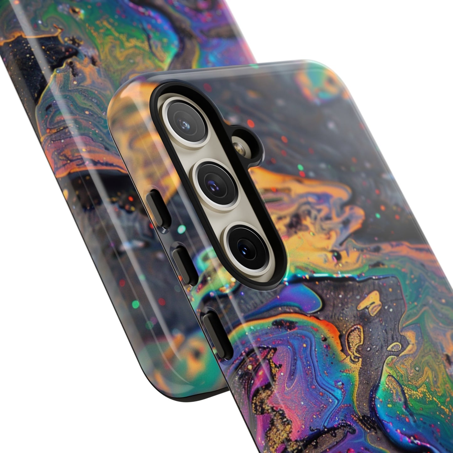 Opalescent Marbled Holographic Print Phone Case