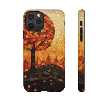 Autumn iPhone Case, Forest Embroidered Style Phone Case