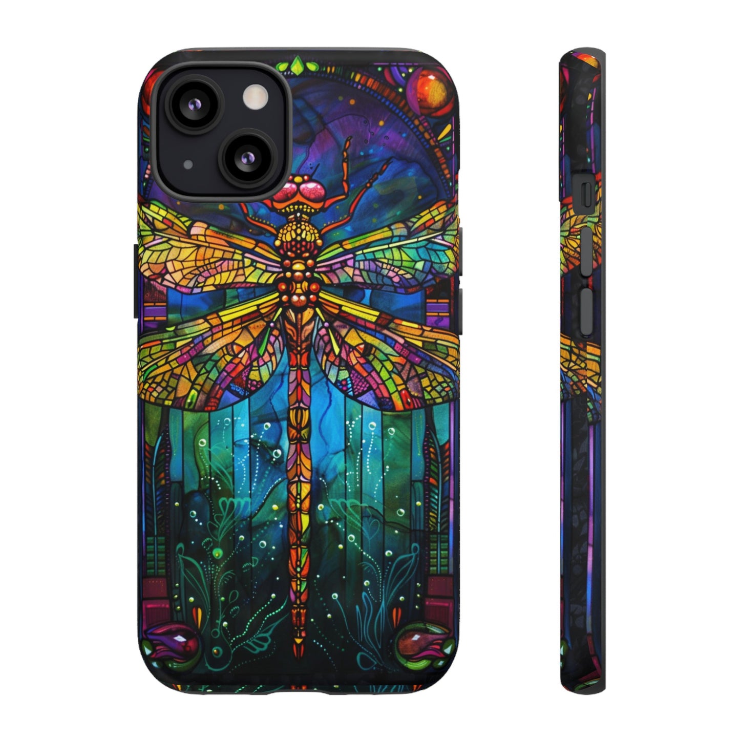 Art Deco Stained Glass Dragonfly Phone Cover