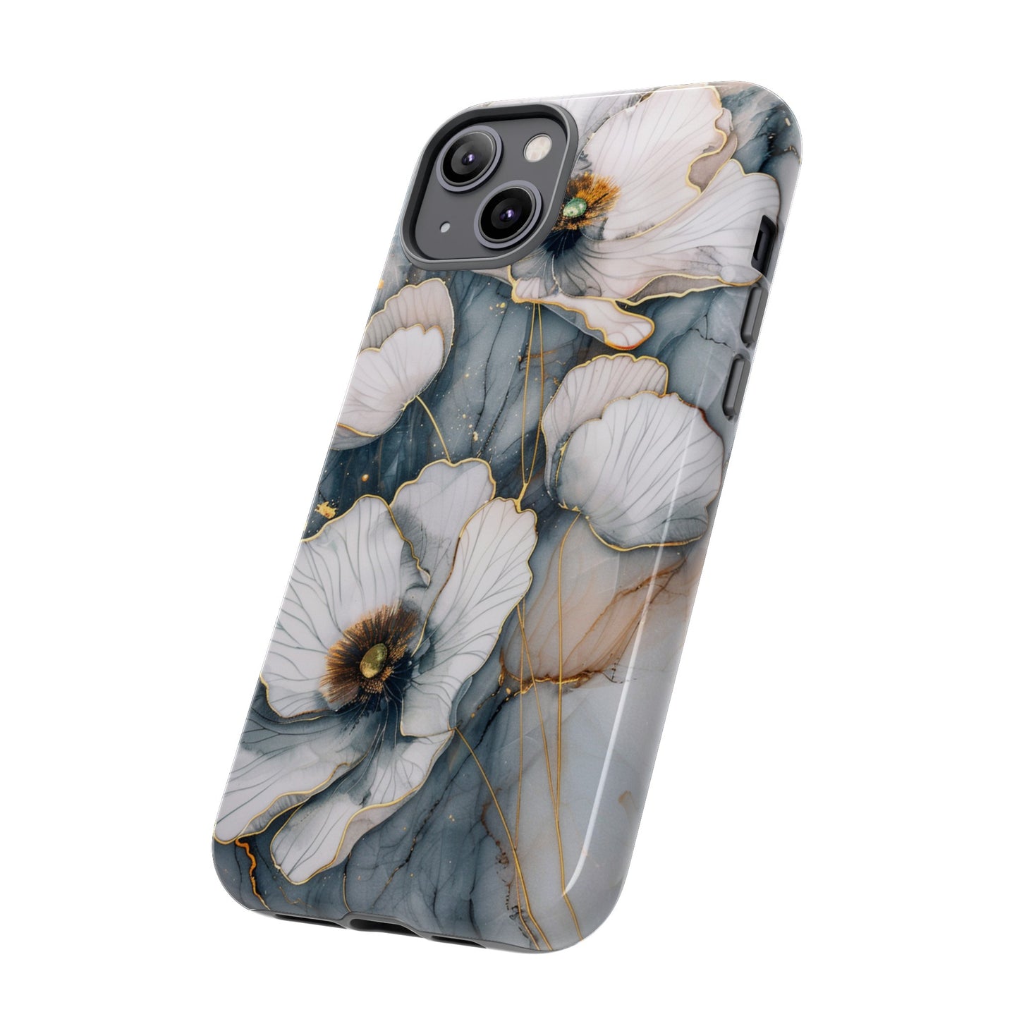 Flowers and Gold Phone Case