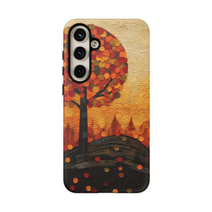 Autumn iPhone Case, Forest Embroidered Style Phone Case