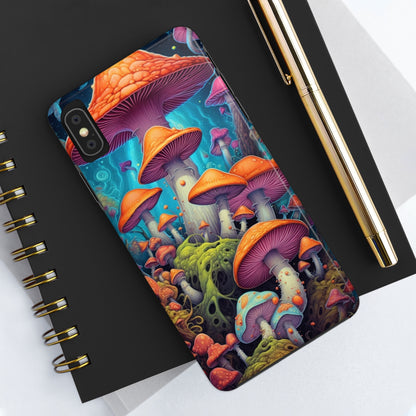 Trippy Magic Mushroom Tough iPhone Case | Embrace the Psychedelic Enchantment