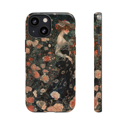 Art Nouveau French Floral Beauty Painting Phone Case