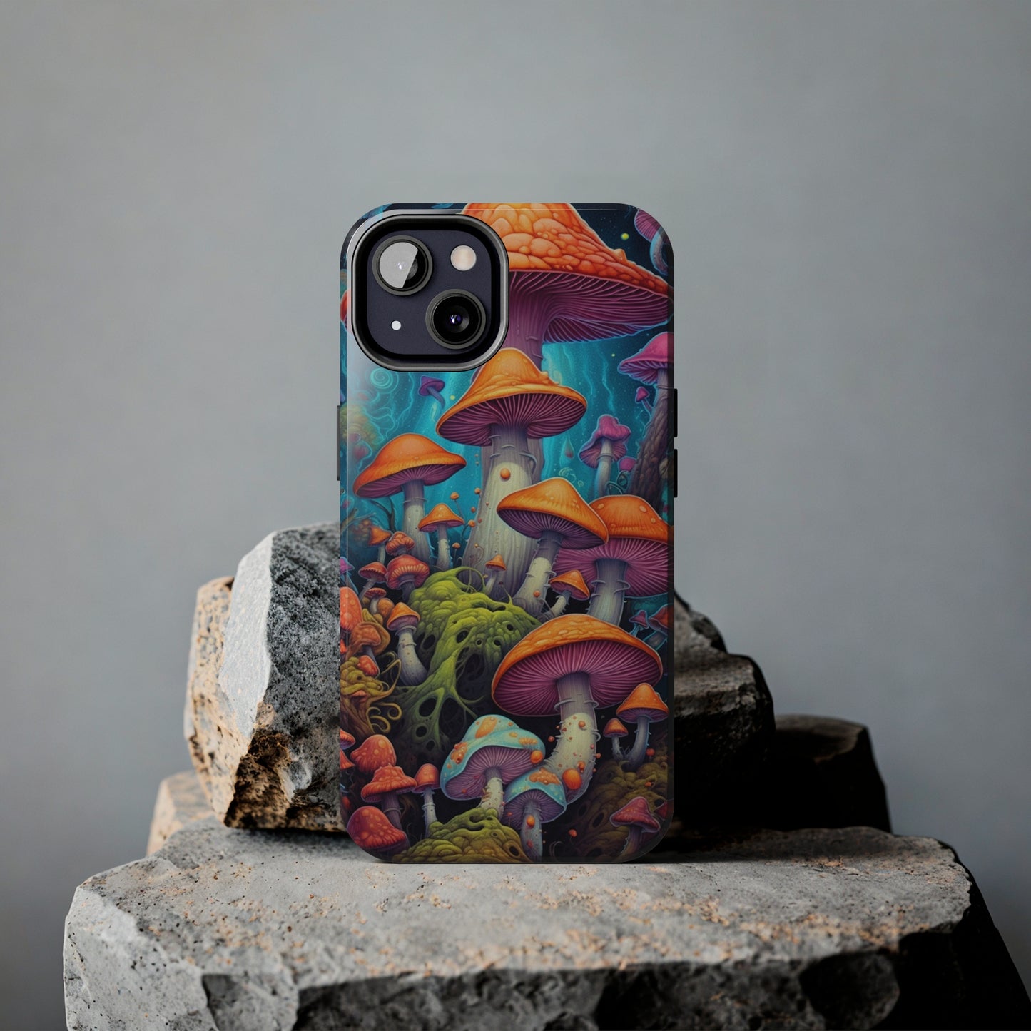 Trippy Magic Mushroom Tough iPhone Case | Embrace the Psychedelic Enchantment