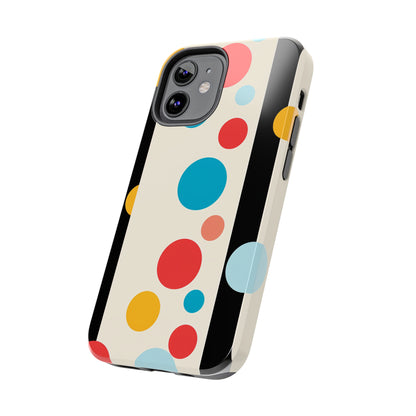 Classic Meets Creative: Abstract Polka Dots Tough Case for iPhone