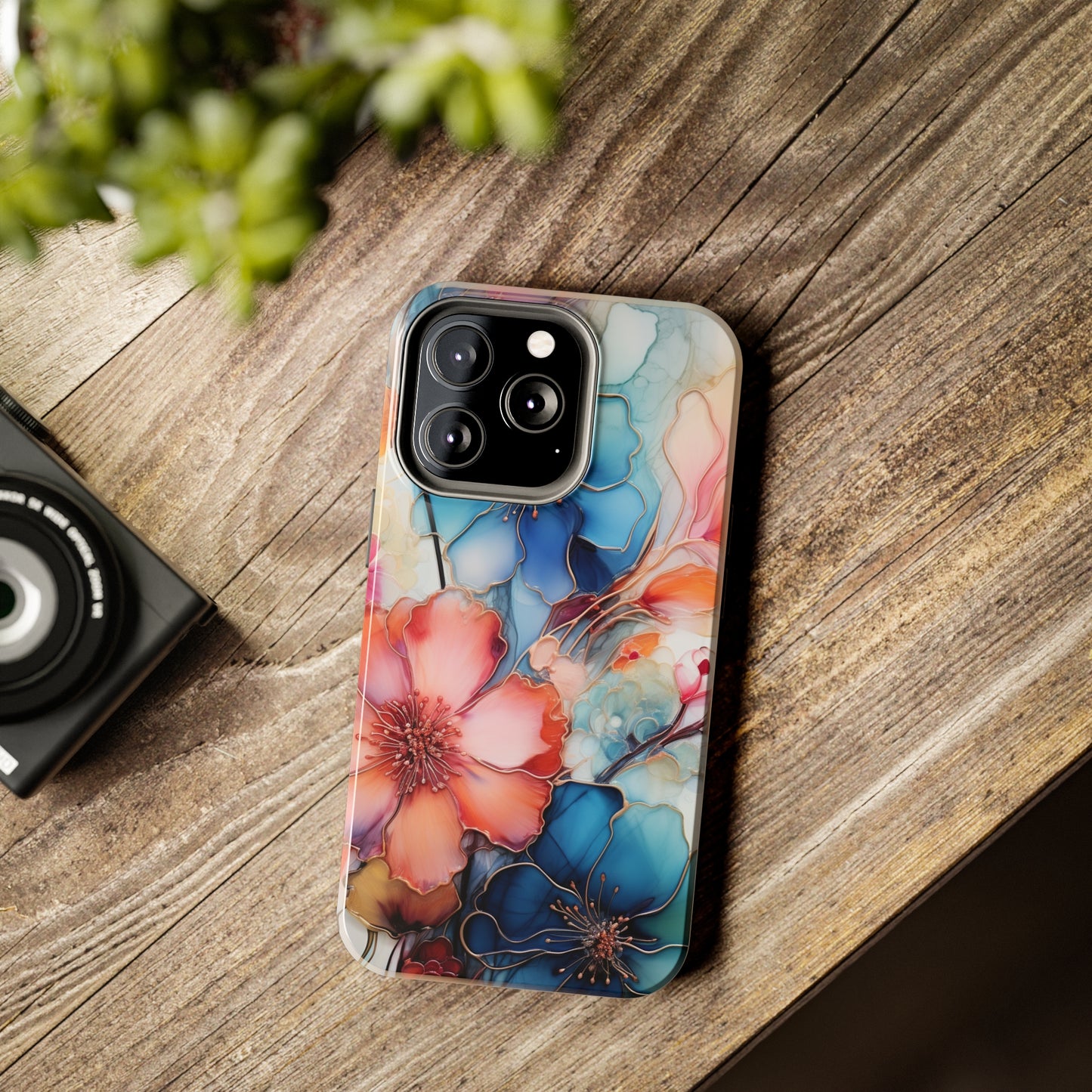 Marbled Watercolor iPhone Case | Embrace the Mesmerizing Multicolor Art