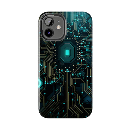 Neon Nexus: Cyberpunk Circuit Board | Futuristic Tech-Inspired iPhone Case