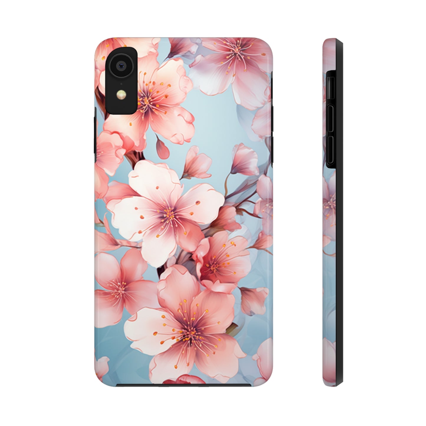 Pretty in Pink Flowers Tough iPhone Case | Floral Phone Cover