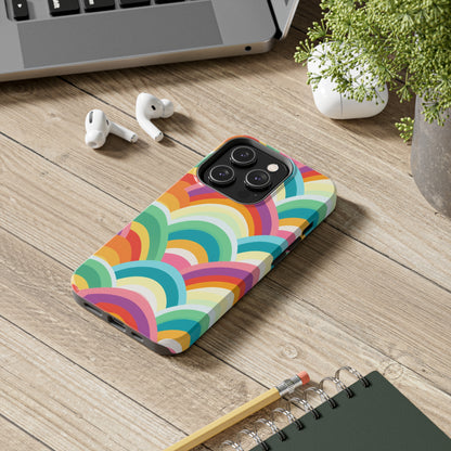 Rainbow Tough iPhone Case | Embrace Vibrant Style and Reliable Protection