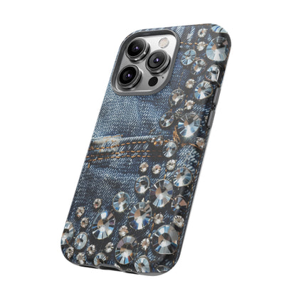 Blue Jean Queen Rhinestone Bling Phone Case