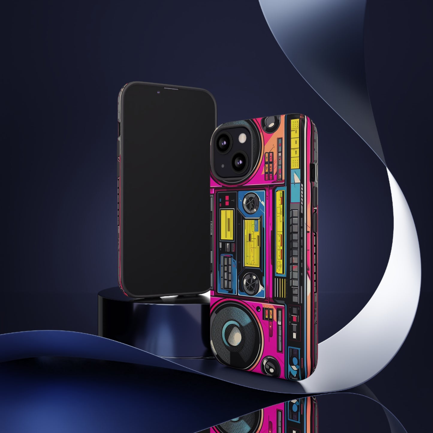 Boombox Hip Hop Music iPhone Case | Embrace Retro Vibes with Urban Beats for Google Pixel, iPhone, and Samsung Cases