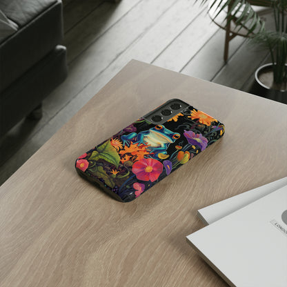 Floral Frogs Elegance Phone Case for Google Pixel, iPhone & Samsung Galaxy