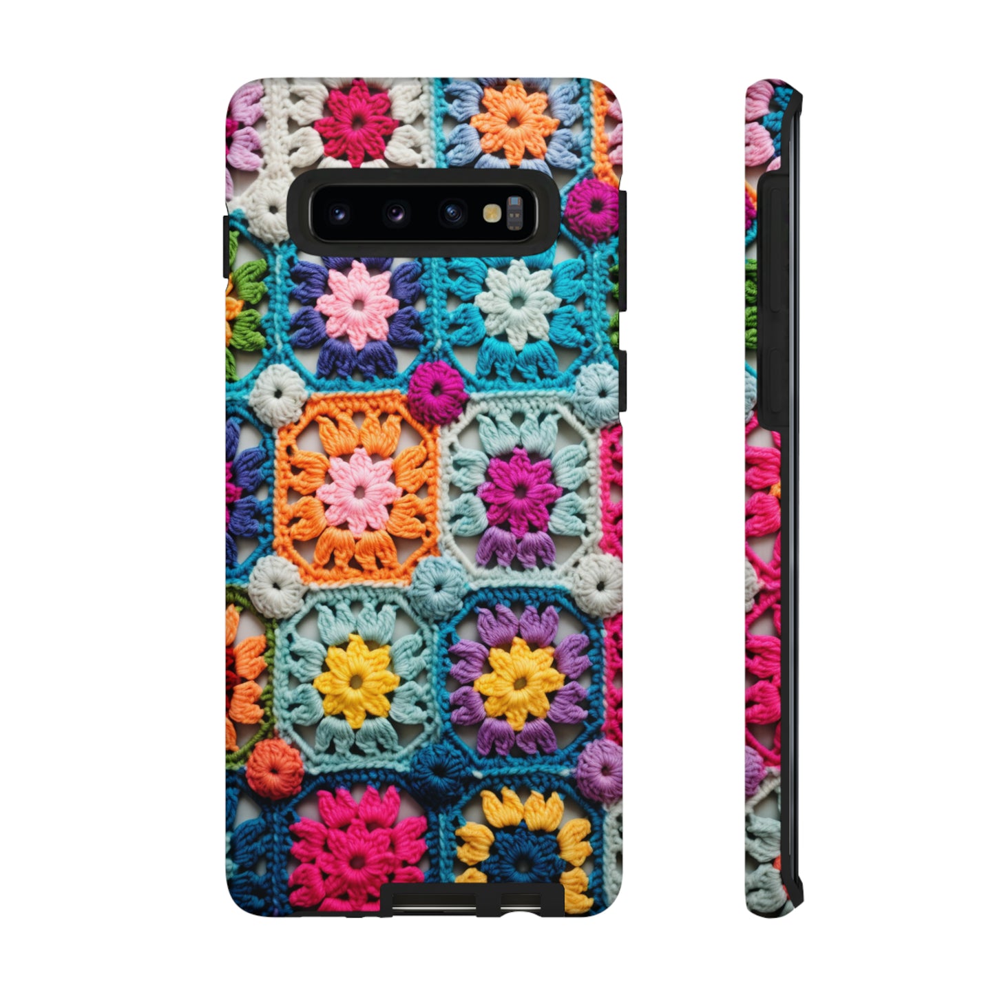 Vintage Crochet Blanket Look Phone Case