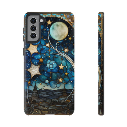 Boho Starry Night Stained Glass Artistry Phone Cover