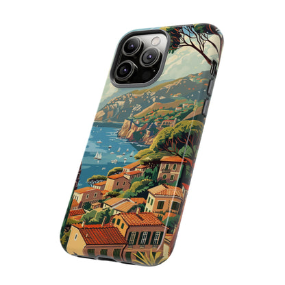 Midcentury French Riviera Landscape Painting Phone Case