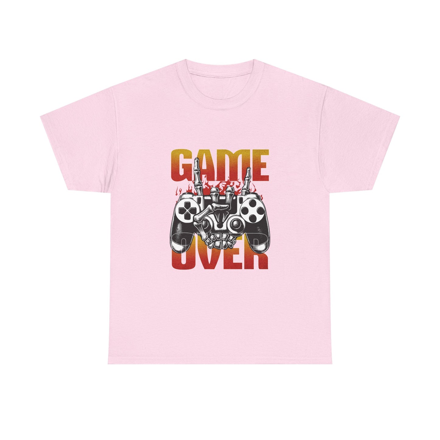 Game Over Skeleton Hand Arcade Gaming T Shirt Retro Gamer Tee