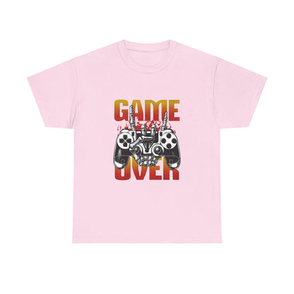 Game Over Skeleton Hand Arcade Gaming T Shirt Retro Gamer Tee