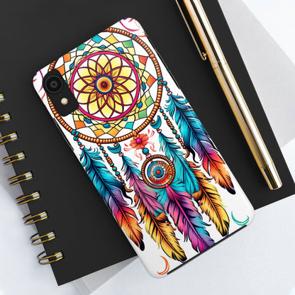 Psychedelic Native American Dreamcatcher iPhone Case | Fusion of Art and Cultural Heritage