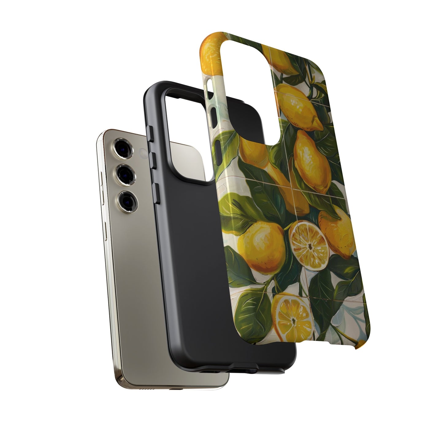 Mediterranean Lemon Italian Tile iPhone 14 Case