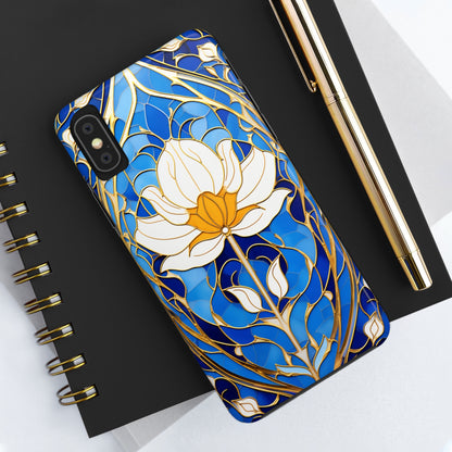 Art Deco Stained Glass iPhone Case | Vintage Floral Glamour, iPhone Case for Models 11 through 14 Pro Max