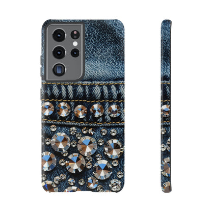 Blue Jean Queen Rhinestone Bling Phone Case