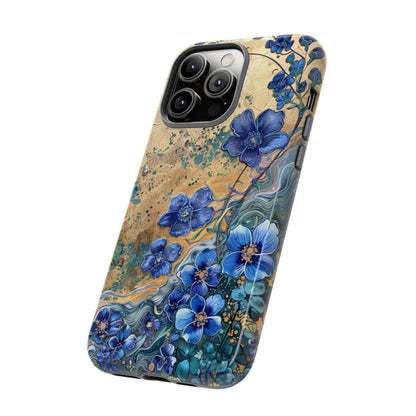 Forget Me Nots Vintage Color Splash Floral Design Phone Case