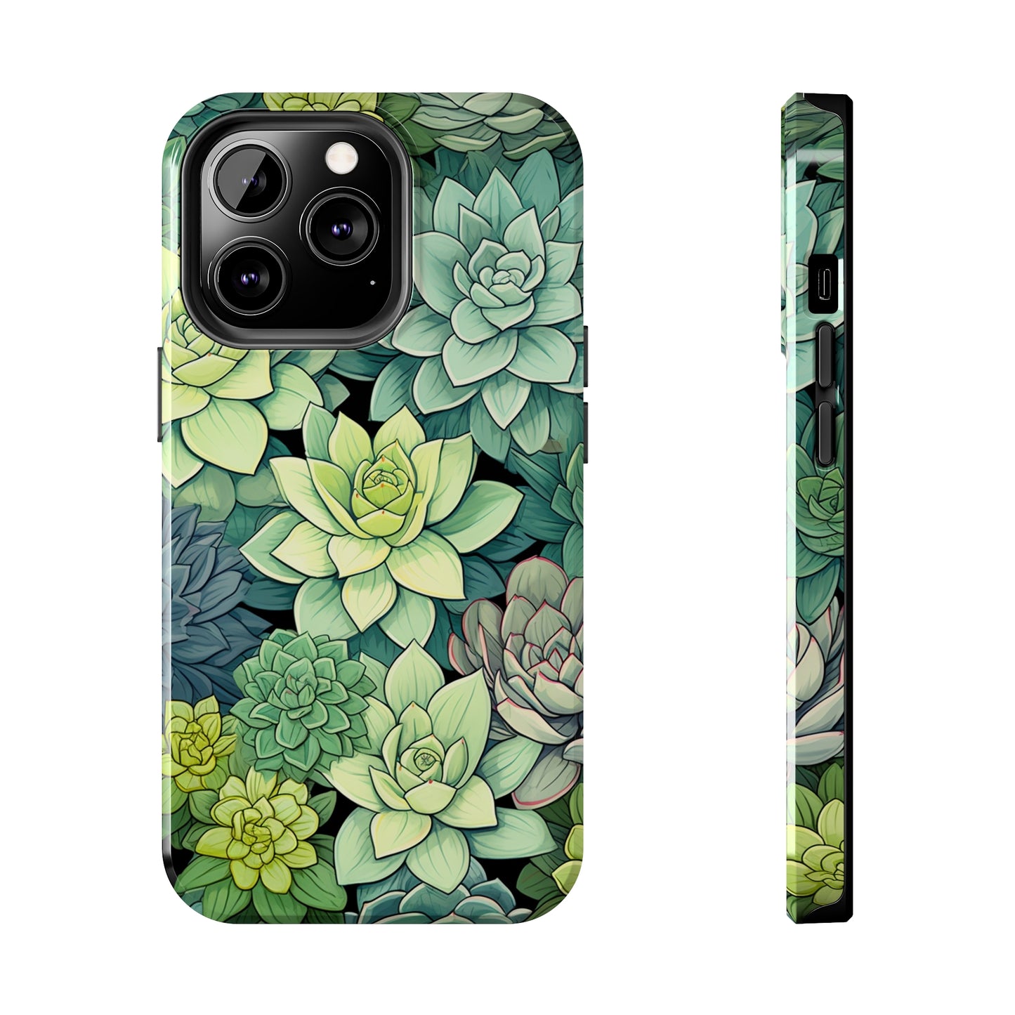 Succulent Desert Cactus Floral iPhone Case | Embrace the Beauty of Arid Elegance