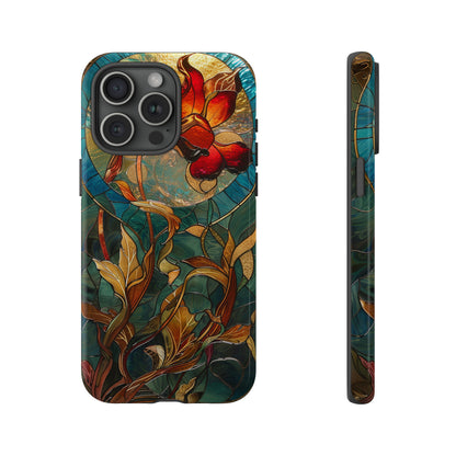 Art Nouveau Floral Full Moon Phone Case