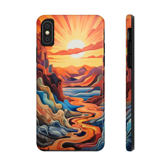 Sunset in the Desert iPhone Case