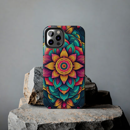 Cosmic Harmony: Rainbow Mandala | Spiritual Symmetry iPhone Case