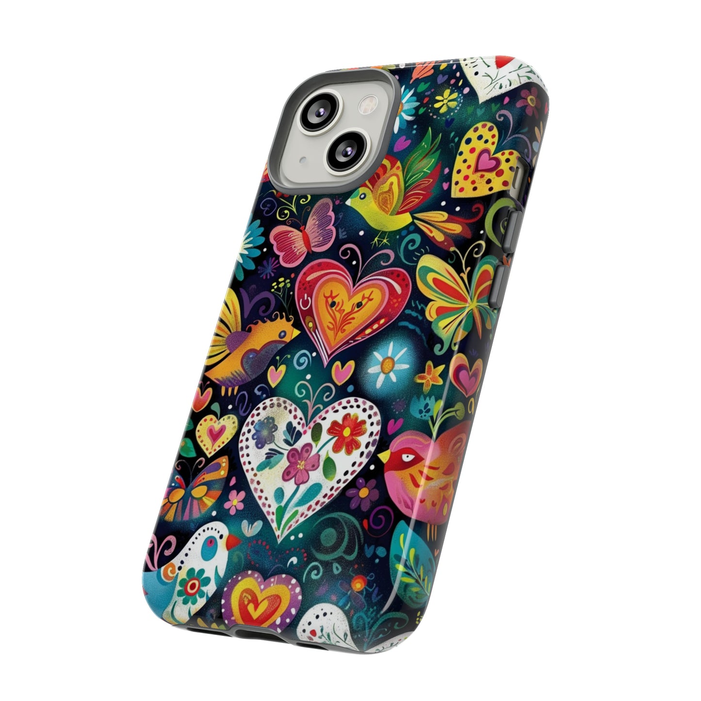 Floral Butterfly Magic Hearts Phone Case