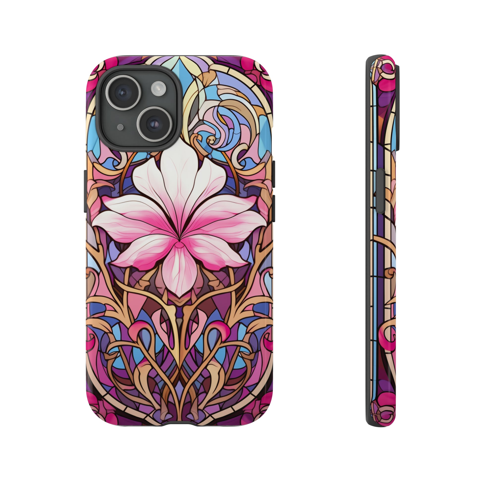 Art Deco Floral Phone Case for iPhone 15