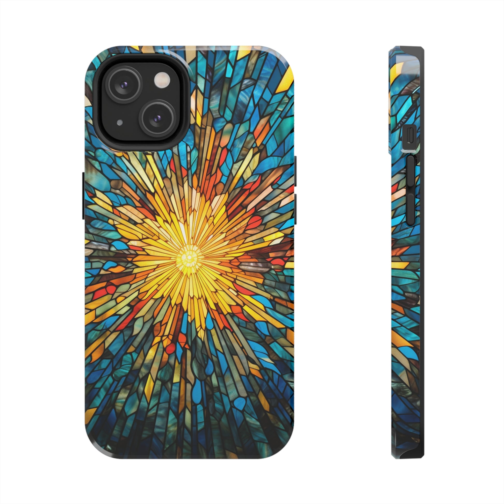 Durable iPhone Case with Stained Glass Inspiration