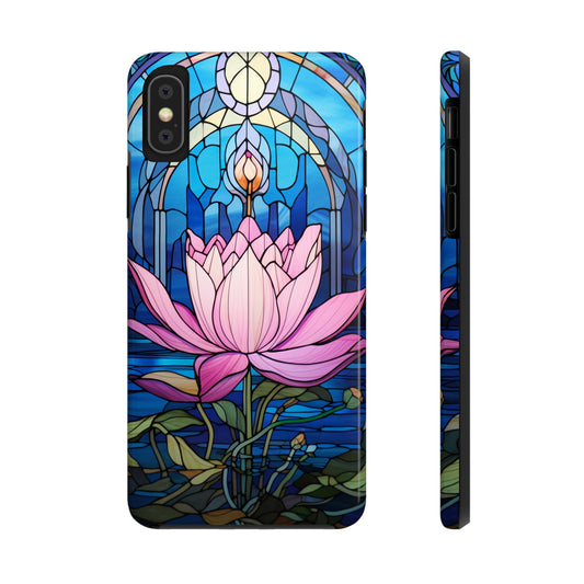 Lotus Flower Stained Glass iPhone Case