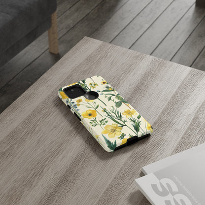 Floral Sage Yellow Wildflower Phone Case