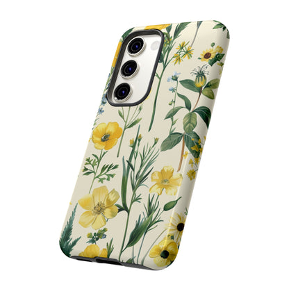 Floral Sage Yellow Wildflower Phone Case